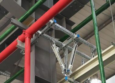 桃城该抗震支架的整体式支吊架结构协调性好